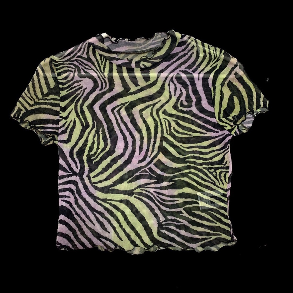Zebra mesh top (without bandeau)